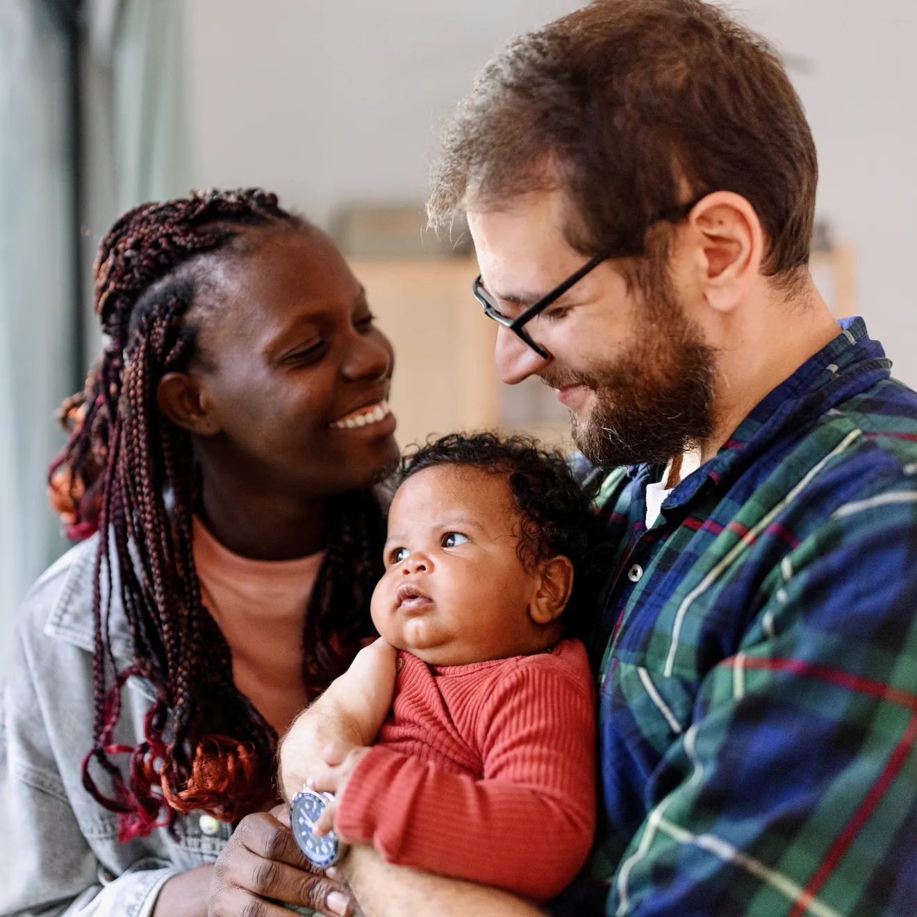 Parents with child